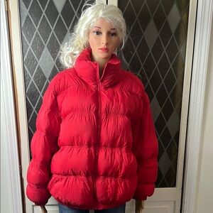 Wild Fable Vibrant Red Women's Puffer Jacket size XXL